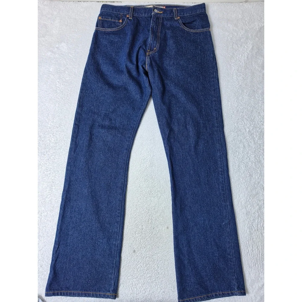 VTG Levi 517 Boot Cut Mens 35/34 Jeans Blue Denim Classic Western Rugged Pants